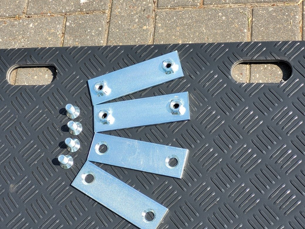 Rijplaat koppelstukken - staal