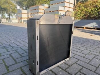 RVS Stempelplaathouder dubbel 60x60x4-6 cm