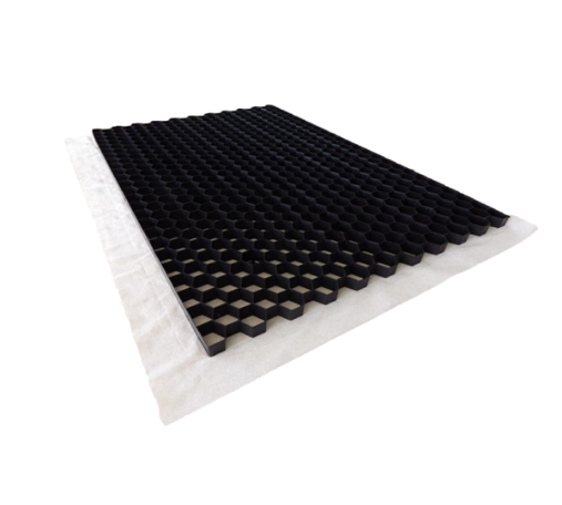 Grindmat 120 x 80 x 3 cm zwart